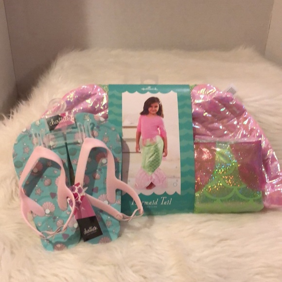 Mermaid Tail Costume w/Sandals - Picture 2 of 5